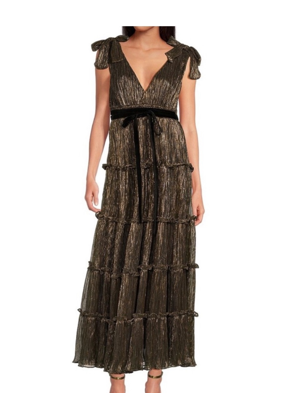 A Love A Metallic/Black Elegant
Evening Gown